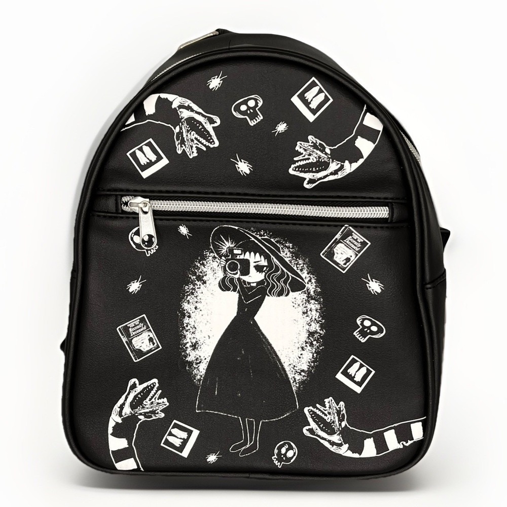 Loungefly Beetlejuice Lydia Deetz Dark Room Mini Backpack Disney Retired EUC